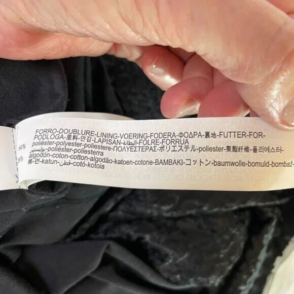 Zara Sparkly Sequins Skirt Black Gold Back Zipper Lined Girl's Size 13 / 14 - Picture 10 of 11